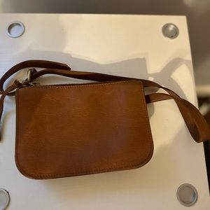 Madewell Brown Leather "The Simple Pouch Belt Bag" Belt Fanny Pack Size Small